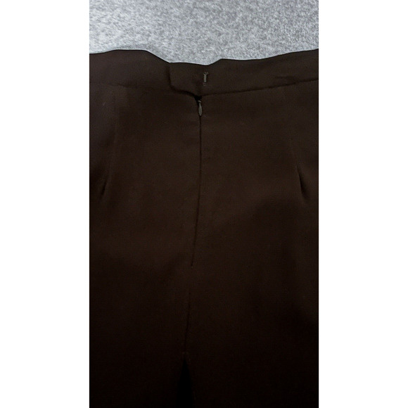 MSK Womens Evening Dress Pants SZ XL Brown Sheer Overlay Wide Leg Flowy Palazzo - Picture 4 of 8